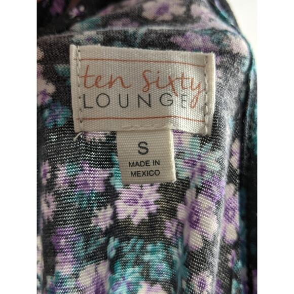 Ten Sixty Lounge Small Spaghetti Strap Racerback Tank Lace Trim Floral Layering - Picture 7 of 9